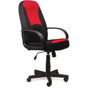 Кресло компьютерное BRABIX "City EX-512", ткань черная/красная, TW, 531408 в Чебоксарах