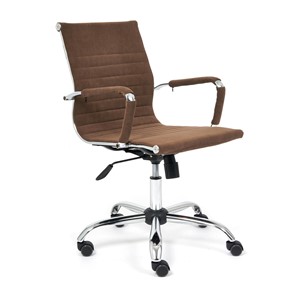 Компьютерное кресло URBAN-LOW флок, коричневый, арт.14446 в Чебоксарах