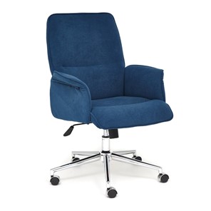 Кресло компьютерное YORK флок, синий, арт.13862 в Чебоксарах