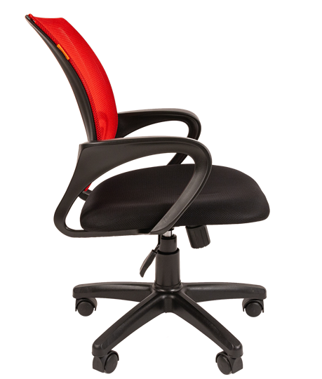 Кресло компьютерное CHAIRMAN 696 black Сетчатый акрил DW69 красный в Чебоксарах - изображение 1