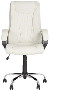 Офисное кресло ELLY (CHR68) экокожа ECO-50, белая в Чебоксарах