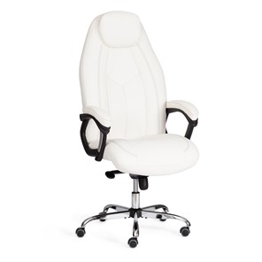 Кресло офисное BOSS Lux, кож/зам, белый, арт.21152 в Чебоксарах