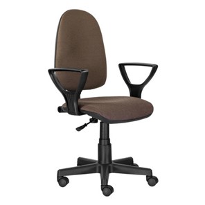 Компьютерное кресло Brabix Prestige Ergo MG-311 (регулируемая эргономичная спинка, ткань, коричневое) 531875 в Чебоксарах