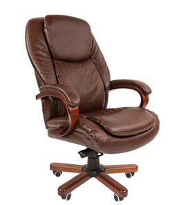 Кресло офисное CHAIRMAN 408, коричневый в Чебоксарах