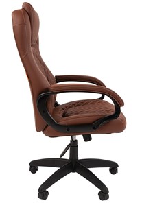 Офисное кресло CHAIRMAN 432, экокожа, цвет коричневый в Чебоксарах - предосмотр 4