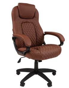 Офисное кресло CHAIRMAN 432, экокожа, цвет коричневый в Чебоксарах - предосмотр 1