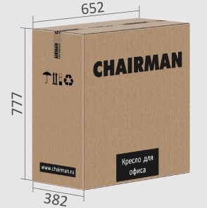 Офисное кресло CHAIRMAN 432, экокожа, цвет коричневый в Чебоксарах - изображение 7