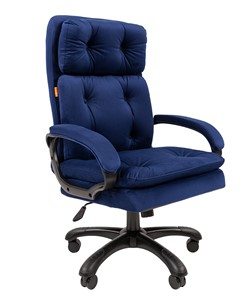 Кресло компьютерное CHAIRMAN 442 Ткань синий в Чебоксарах