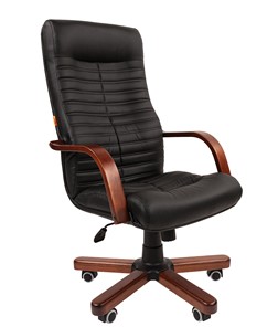Офисное кресло CHAIRMAN 480 WD, экокожа, цвет черный в Чебоксарах