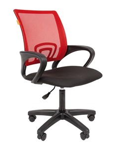 Кресло офисное CHAIRMAN 696 black LT, красное в Чебоксарах