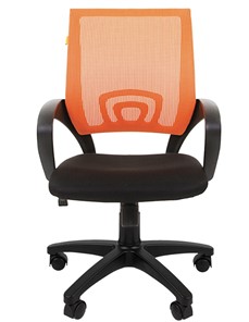 Компьютерное кресло CHAIRMAN 696 black Сетчатый акрил DW66 оранжевый в Чебоксарах - предосмотр 4