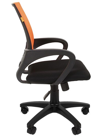 Компьютерное кресло CHAIRMAN 696 black Сетчатый акрил DW66 оранжевый в Чебоксарах - изображение 5