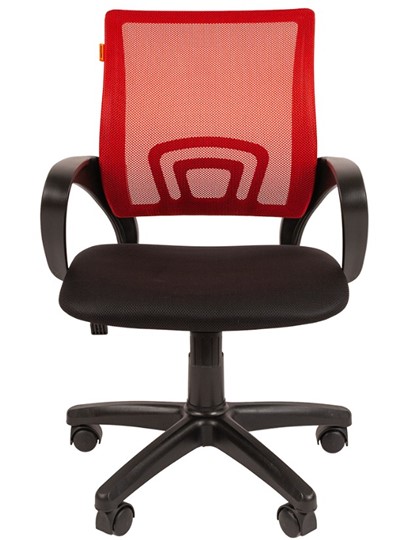 Кресло компьютерное CHAIRMAN 696 black Сетчатый акрил DW69 красный в Чебоксарах - изображение 4