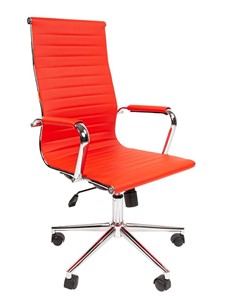 Кресло компьютерное CHAIRMAN 755, красное в Чебоксарах