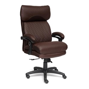 Офисное кресло CHIEF кож/зам/ткань, коричневый/коричневый стеганный, 36-36/36-36 стеганный/24 арт.13111 в Чебоксарах