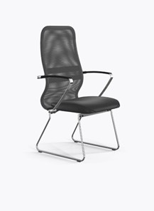 Кресло офисное Ergolife Sit 8 B2-9K - X1+Extra (Св.серый-Черный) в Чебоксарах