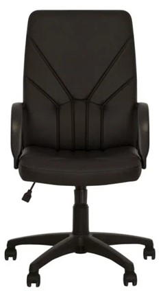 Офисное кресло MANAGER (PL64) экокожа ECO-30, черная в Чебоксарах - изображение