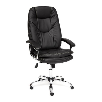Компьютерное кресло SOFTY LUX кож/зам, черный, арт.12902 в Чебоксарах - изображение