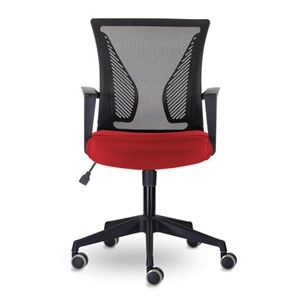 Офисное кресло Brabix Wings MG-309 (пластик черный, сетка, черное/красное) 532014 в Чебоксарах
