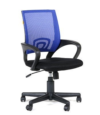 Компьютерное кресло CHAIRMAN 696 black Сетчатый акрил DW61 синий в Чебоксарах - изображение