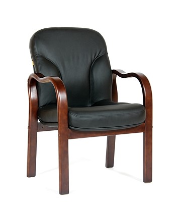 Офисное кресло CHAIRMAN 658 Натуральная кожа черный в Чебоксарах - изображение
