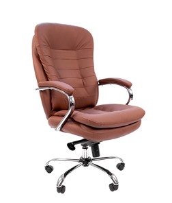 Компьютерное кресло CHAIRMAN 795 экокожа, цвет коричневый в Чебоксарах