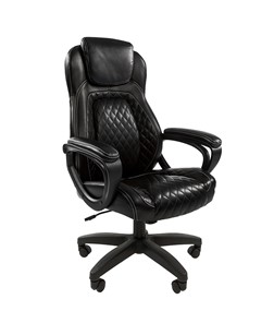 Кресло CHAIRMAN 432, экокожа, цвет черный в Чебоксарах