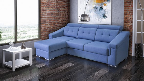 Угловой диван Матрица 27 ТТ с оттоманкой в Чебоксарах - изображение