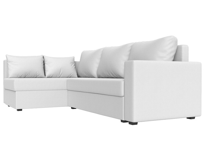 Угловой диван Мансберг, Белый (Экокожа) в Чебоксарах - изображение 7