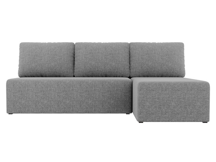 Угловой раскладной диван Поло, Серый (рогожка) в Чебоксарах - изображение 1