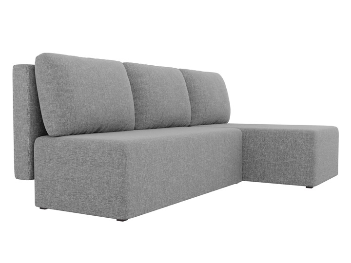 Угловой раскладной диван Поло, Серый (рогожка) в Чебоксарах - изображение 2