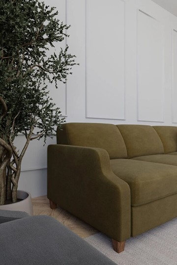 Угловой диван Валенсия Ретро с оттоманкой в Чебоксарах - изображение 5