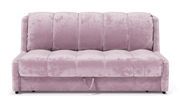 Прямой диван Аккордеон-Кровать 1,55 с каретной утяжкой, полоска (НПБ) в Чебоксарах - предосмотр