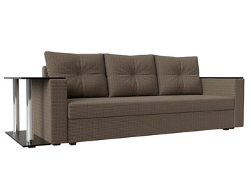 Прямой диван Атланта лайт со столом, Корфу 03 (Рогожка) в Чебоксарах