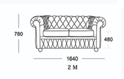 Прямой диван Честер 2М (седафлекс) в Чебоксарах - изображение 13