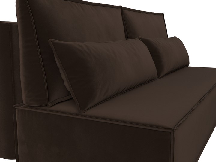 Прямой диван Фабио Лайт, Коричневый (микровельвет) в Чебоксарах - изображение 5