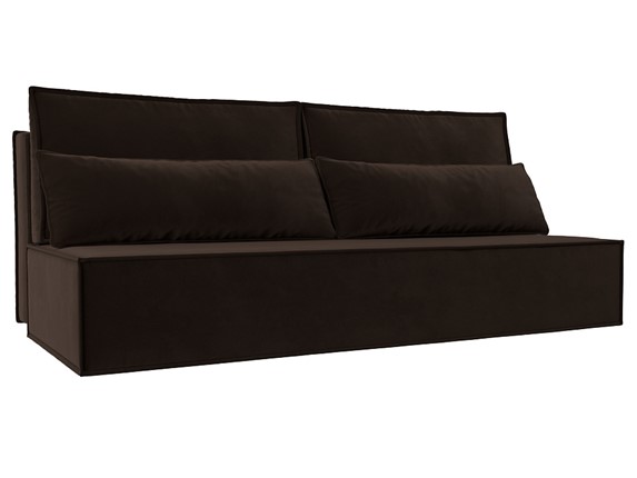 Прямой диван Фабио Лайт, Коричневый (микровельвет) в Чебоксарах - изображение