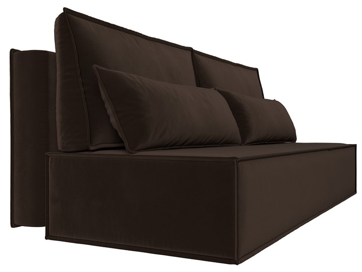 Прямой диван Фабио Лайт, Коричневый (микровельвет) в Чебоксарах - изображение 6