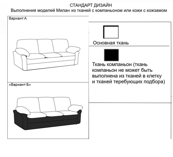 Прямой диван Милан 3-местный, Седафлекс в Чебоксарах - изображение 15
