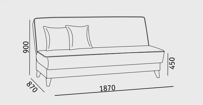Прямой диван Наварра 2 БД в Чебоксарах - изображение 5