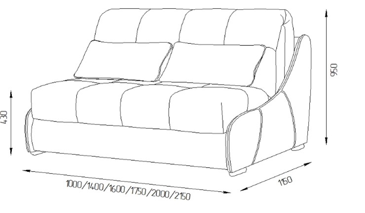 Прямой диван Токио 150 (НПБ) в Чебоксарах - изображение 11