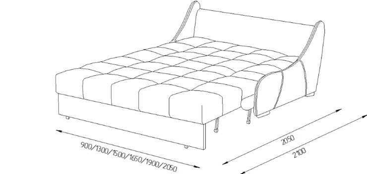 Прямой диван Токио 205 (ППУ) в Чебоксарах - изображение 4