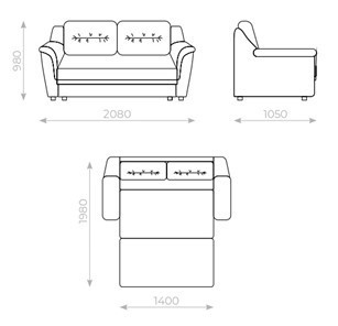 Прямой диван Вега 2 МД в Чебоксарах - изображение 5