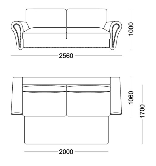 Прямой диван Виктория 3 подушки в Чебоксарах - изображение 4
