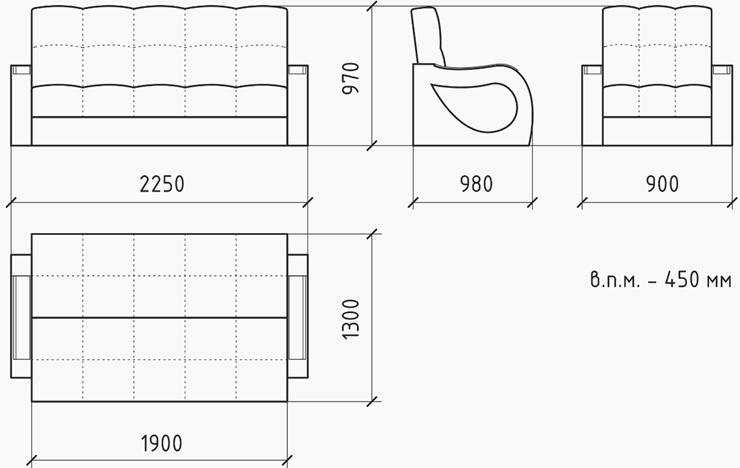 Прямой диван Лазурит 8 БД в Чебоксарах - изображение 5