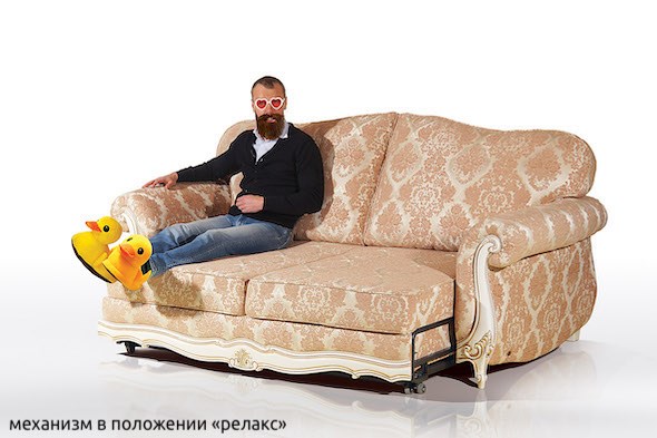Прямой диван Лондон трехместный, механизм "Выкатной 160" в Чебоксарах - изображение 8