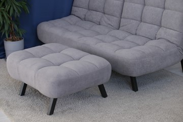 Комплект мебели Абри цвет серый диван + пуф опора металл в Чебоксарах