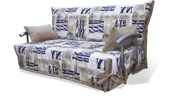 Прямой диван Аккордеон с боковинами, спальное место 1200 в Чебоксарах - изображение