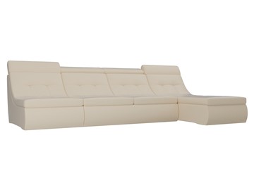 Модульный раскладной диван Холидей люкс, Бежевый (экокожа) в Чебоксарах