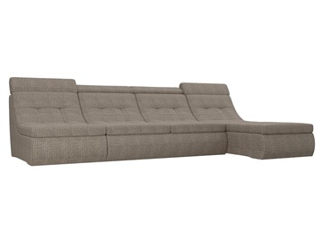 Модульный угловой диван Холидей люкс, Корфу 03 (рогожка) в Чебоксарах
